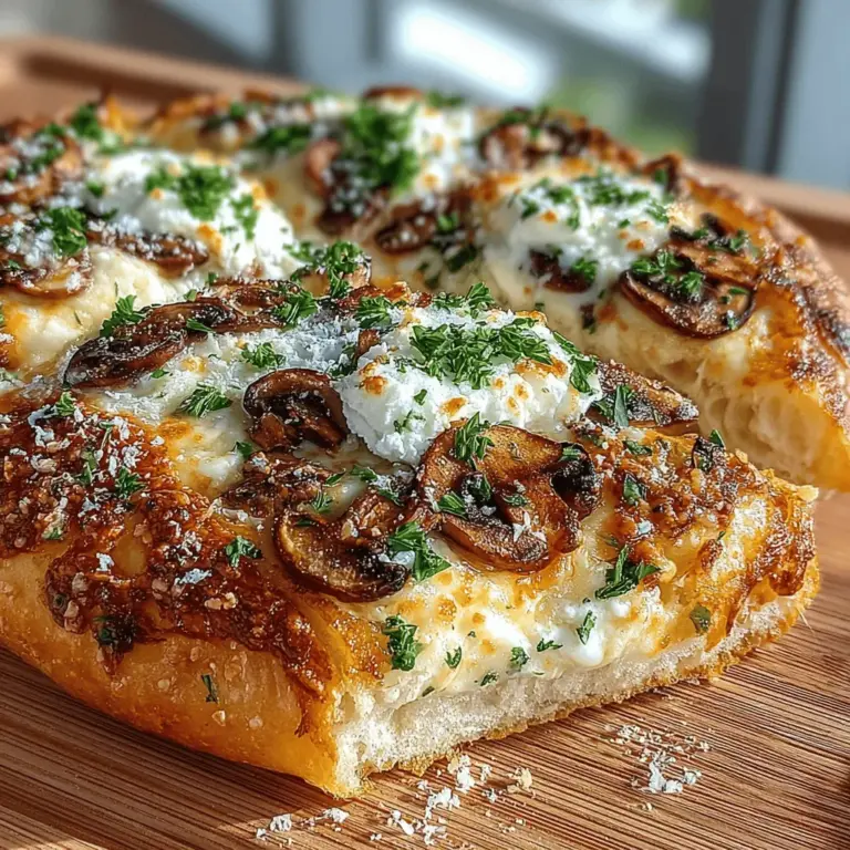 Welcome to the delicious world of homemade Roasted Garlic & Mushroom Flatbread, where the warmth of roasted garlic meets the earthiness of sautéed mushrooms in a harmonious blend of flavors. This dish is not just a feast for the taste buds but also an opportunity to showcase your culinary skills. Whether you are hosting a gathering, preparing a family dinner, or enjoying a cozy night in, this flatbread is a perfect choice that promises to impress.
