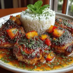 As the warm sun graces the long days of summer, fresh produce bursts forth in gardens and markets, inviting us to indulge in vibrant flavors. One dish that beautifully captures the essence of this season is Peach Glazed Chicken Thighs. This delightful recipe harmoniously combines the succulent sweetness of ripe peaches with the savory richness of chicken thighs, creating a meal that is as visually stunning as it is delicious.