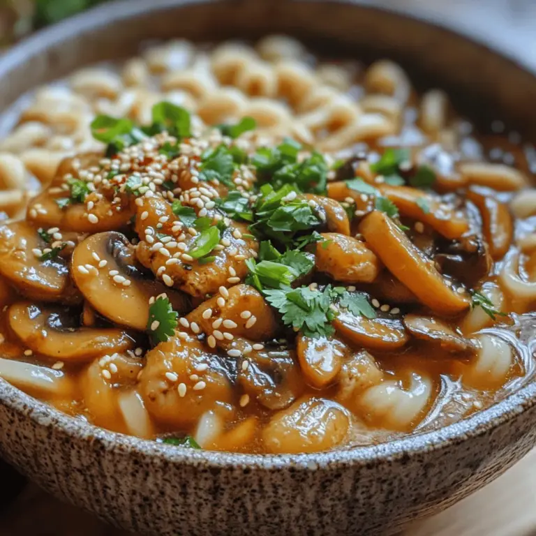 Welcome to the rich and savory world of Earthy Miso Mushroom Udon, a dish that tantalizes the taste buds and warms the soul. This recipe is not merely a meal; it’s a delightful fusion of flavors that encapsulates the essence of Japanese cuisine while embracing a contemporary twist. Udon, with its thick, chewy noodles, serves as the perfect canvas for the earthy notes of mushrooms and the umami richness of miso.