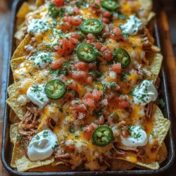 Smoky Slow Cooked Pulled Pork Nachos are more than just a delicious meal; they are an experience that brings people together. This dish combines the rich, smoky flavor of slow-cooked pulled pork with the crunch of tortilla chips and a medley of toppings that create a symphony of textures and tastes. Whether you're hosting a game day gathering, a casual family dinner, or simply craving something comforting and satisfying, these nachos are sure to be a crowd-pleaser.