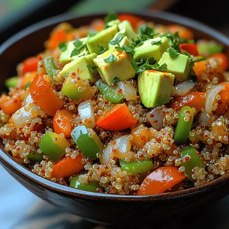 Spicy Cajun Quinoa Delight is not just a meal; it’s a celebration of vibrant flavors and nutritious ingredients, all wrapped into one hearty dish. This recipe embodies the essence of Cajun cuisine, renowned for its bold spices and rich, savory undertones, while simultaneously offering the health benefits associated with quinoa. The dish is suitable for a variety of dietary preferences, including vegetarian and gluten-free options, making it an excellent choice for anyone looking to indulge in a flavorful yet wholesome meal.