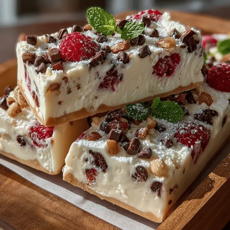 In the quest for healthy yet delicious treats, Raspberry Bliss Frozen Yogurt Bark stands out as a delightful option. This simple, no-bake recipe combines the creamy goodness of Greek yogurt with the vibrant flavors of frozen raspberries, creating a refreshing dessert or snack that is not only easy to make but also packed with nutrients. Ideal for hot summer days or as a satisfying post-workout snack, this frozen yogurt bark is customizable, allowing you to adapt it to suit your taste preferences.