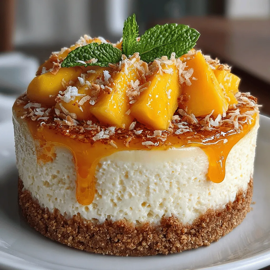As the sun shines brighter and temperatures rise, there’s nothing quite as satisfying as a cool, refreshing dessert. Enter the Tropical Bliss No-Bake Mango Coconut Cheesecake—a decadent yet light treat that perfectly encapsulates the essence of summer. This dessert not only boasts vibrant tropical flavors that transport you to a sun-soaked paradise but also comes together effortlessly, making it a fantastic option for both novice bakers and seasoned chefs. With its no-bake nature, you can whip up this cheesecake without the fuss of turning on the oven, allowing you to spend more time enjoying the sunshine and less time in the kitchen.