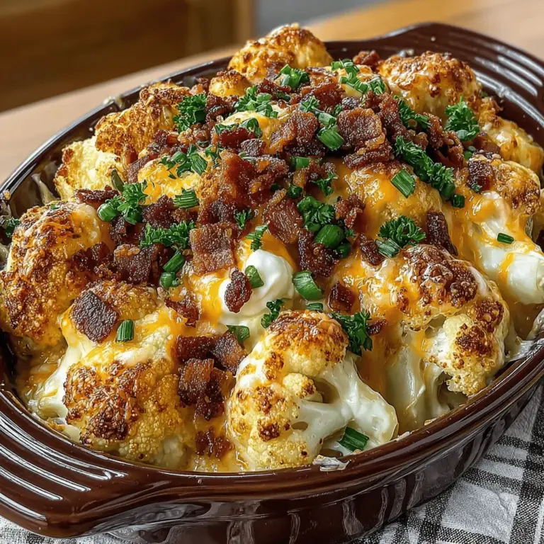 In today's fast-paced world, comfort food has become synonymous with warmth, nostalgia, and the simple joys of a home-cooked meal. However, as health consciousness rises, many are seeking alternatives that maintain the essence of comfort food while embracing nutritional benefits. Enter the Cheesy Loaded Cauliflower Casserole—a dish that beautifully merges indulgence with wholesome ingredients. This recipe is not just a meal; it's a celebration of what can be achieved when you transform traditional comfort food into a healthier version without sacrificing flavor.