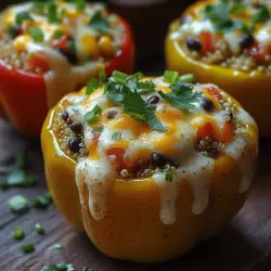 Cheesy Stuffed Bell Pepper Boats are more than just a feast for the eyes; they are a wholesome and satisfying dish that combines vibrant colors, rich flavors, and important nutrients. This recipe is ideal for those busy weeknight dinners when time is of the essence but you still want to serve a meal that is both delicious and packed with health benefits. From protein-rich quinoa to fiber-filled black beans and gooey, melty cheese, these stuffed peppers are bound to become a favorite in your household. In this article, we will delve into the step-by-step process of preparing these delightful boats, while also discussing the nutritional advantages of the chosen ingredients and offering some creative variations to elevate your culinary experience.