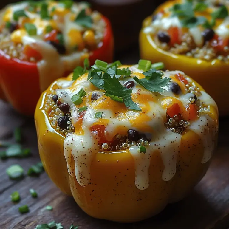 Cheesy Stuffed Bell Pepper Boats are more than just a feast for the eyes; they are a wholesome and satisfying dish that combines vibrant colors, rich flavors, and important nutrients. This recipe is ideal for those busy weeknight dinners when time is of the essence but you still want to serve a meal that is both delicious and packed with health benefits. From protein-rich quinoa to fiber-filled black beans and gooey, melty cheese, these stuffed peppers are bound to become a favorite in your household. In this article, we will delve into the step-by-step process of preparing these delightful boats, while also discussing the nutritional advantages of the chosen ingredients and offering some creative variations to elevate your culinary experience.