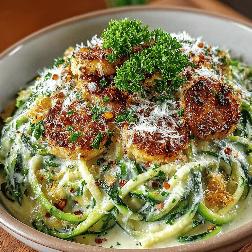 As the culinary world continues to embrace health-conscious alternatives to traditional ingredients, zoodles—short for zucchini noodles—have emerged as a popular choice for those looking to lighten their meals without sacrificing flavor. These spiralized zucchini strands offer a fresh, low-carb option that mimics the texture of pasta, making them a favorite for both health enthusiasts and busy cooks alike. The appeal of zoodles lies not only in their nutritional benefits but also in their versatility, allowing them to be incorporated into a myriad of dishes, from salads to stir-fries, and of course, as the star of our recipe: Creamy Garlic Parmesan Zoodles.
