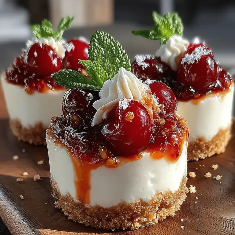 No-bake desserts have become a beloved staple in kitchens across the globe, especially for those looking to create something delicious without the hassle of traditional baking. With their simplicity and ease of preparation, no-bake recipes have surged in popularity, appealing to both novice bakers and seasoned chefs alike. Among the myriad of delightful options available, Cherry Bliss No-Bake Cheesecake Cups stand out as a truly exquisite treat. These individual desserts are not only easy to make but also offer a perfect balance of creamy cheesecake, crunchy crust, and a tart cherry topping that makes them suitable for any occasion, from casual family dinners to elegant gatherings.