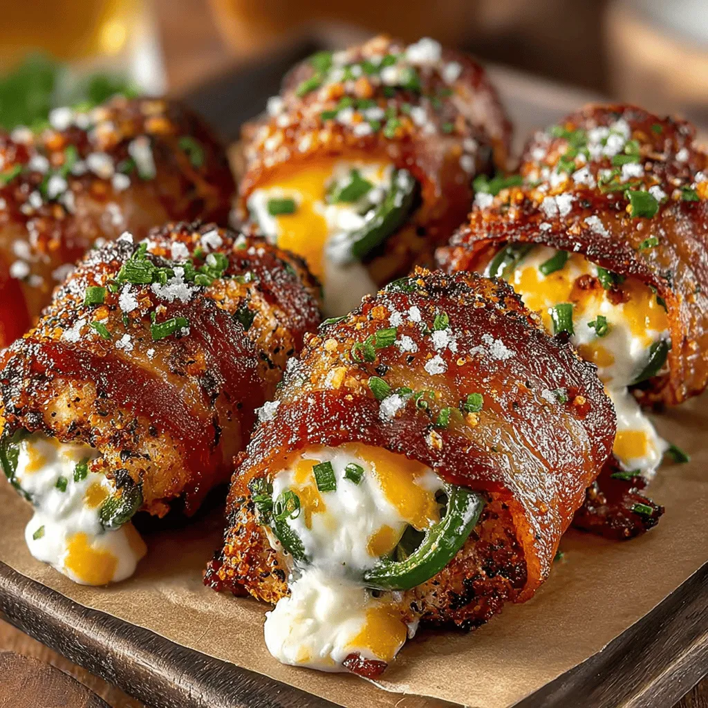 If you're on the lookout for an appetizer that brings together a perfect balance of flavor and texture, look no further than Crispy Bacon-Wrapped Jalapeño Chicken Bites. This dish takes tender, juicy chicken and envelops it in a creamy cheese filling, all wrapped up in crispy, savory bacon. The combination of spicy jalapeños and rich cheeses creates a mouthwatering experience that is sure to impress your guests. Whether it’s for a game day gathering, a festive get-together, or simply a delicious snack to enjoy at home, these chicken bites are sure to become a favorite.