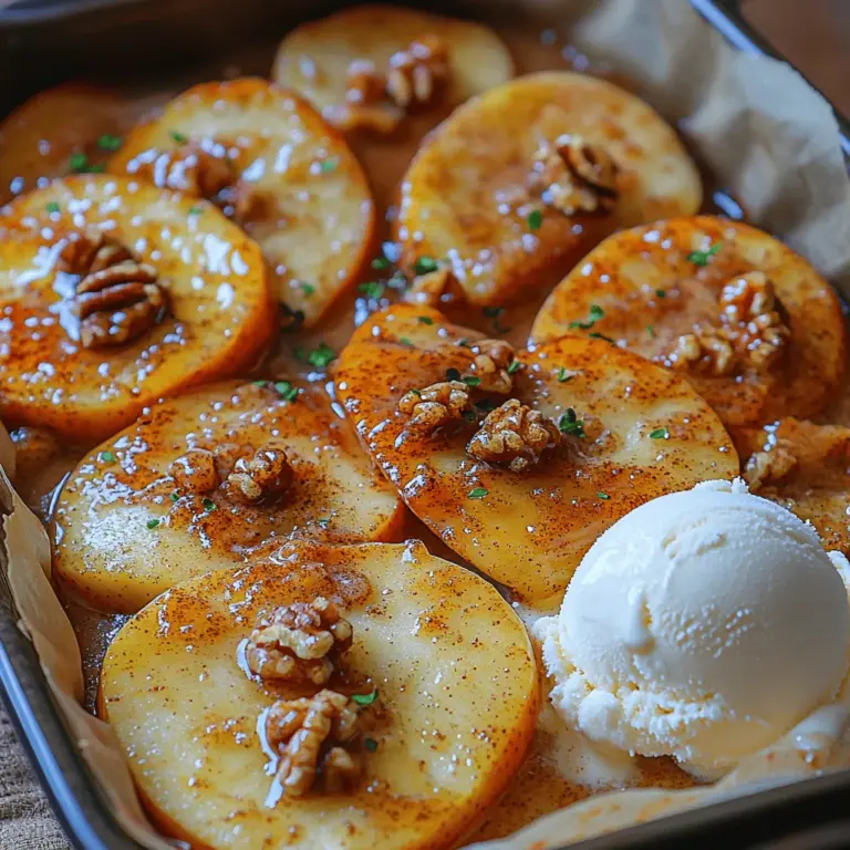 There's something inherently comforting about the warm, sweet aroma of baked apples wafting through your home. The simple act of slicing apples, sprinkling them with cinnamon, and popping them in the oven can transport you back to childhood memories of cozy afternoons spent in the kitchen. Sweet Cinnamon Baked Apple Slices are not just a treat for the senses; they are a versatile dessert that can also serve as a delightful snack or a wholesome breakfast option. Whether enjoyed on their own, topped with yogurt, or served alongside pancakes, these baked apple slices promise to bring warmth and nostalgia to any meal.