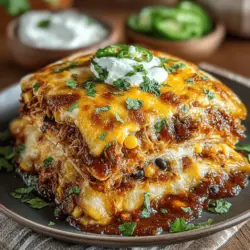 Explore the delightful world of Tex-Mex cuisine with our Tex-Mex Chicken & Black Bean Tortilla Stack—a dish that combines hearty flavors with an easy-to-follow recipe. Perfect for family dinners, gatherings, or meal prep, this layered masterpiece is not only delicious but also versatile. Packed with protein, fiber, and vibrant spices, this recipe will quickly become a staple in your kitchen. Let’s dive into the details of crafting this culinary delight at home.