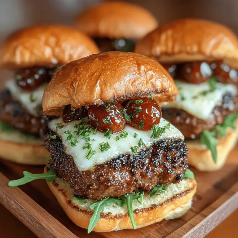 As culinary trends evolve, the art of crafting gourmet sliders has taken center stage in both home kitchens and restaurants alike. These mini sandwiches, traditionally filled with savory goodies, have transformed into a canvas for creativity and flavor innovation. Among the many interpretations of sliders, Grilled Cherry Sliders stand out as a novel fusion of savory and sweet. This unique dish seamlessly blends the rich, umami profile of ground beef with the tart sweetness of grilled cherries, creating a delightful taste experience that is both refreshing and satisfying. Ideal for summer cookouts and casual gatherings, this recipe promises to impress your guests and elevate your grilling game.