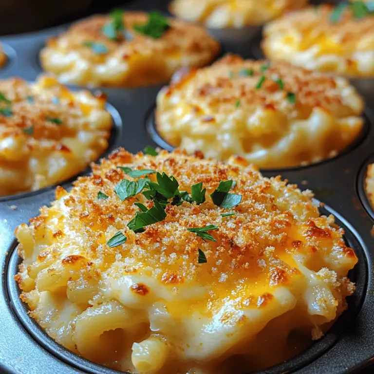 When it comes to comfort food, few dishes can compete with the nostalgic allure of macaroni and cheese. This creamy, cheesy delight has been a staple in homes and restaurants alike, loved by children and adults for generations. However, if you're looking to elevate this beloved dish, consider trying Creamy Mac & Cheese Muffin Cups. These delightful, individual servings offer an innovative twist on traditional mac and cheese, presenting it in a fun and convenient form that is perfect for any occasion—from casual family dinners to festive gatherings and picnics.