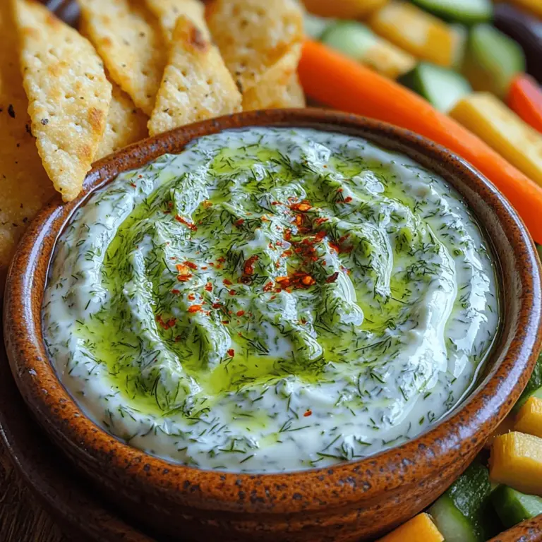 In the realm of appetizers, few dishes can rival the charm and versatility of a creamy cucumber dill yogurt dip. This refreshing concoction not only pleases the palate but also serves as a welcome addition to any gathering, from casual get-togethers to formal occasions. Its light and invigorating profile makes it an ideal choice for warmer months, but it's equally delightful year-round. As an appetizer or a side, this dip pairs beautifully with an array of accompaniments, including crunchy vegetables, pita chips, or as a zesty spread for sandwiches.