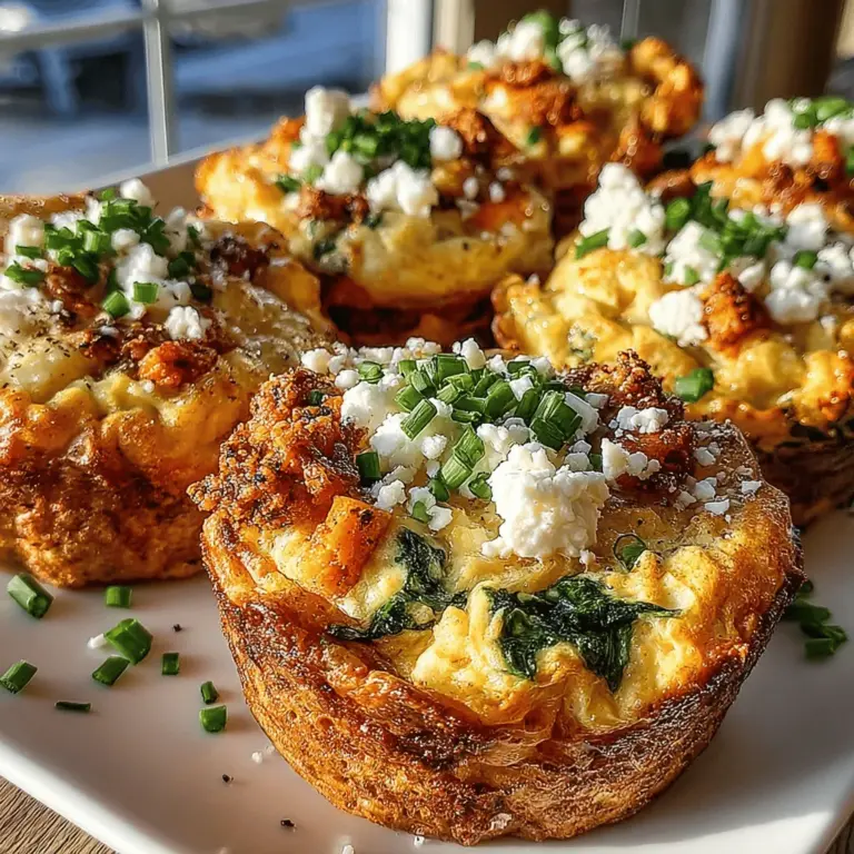 Sweet Potato Spinach Egg Muffins are a delightful and nutritious dish that can fit seamlessly into a variety of meal occasions. Whether you’re kicking off your morning with a hearty breakfast, enjoying a midday snack, or replenishing your energy after a workout, these muffins provide a perfect balance of flavors and nutrients. This recipe combines the wholesome goodness of sweet potatoes and spinach with the protein power of eggs, making it an ideal choice for busy individuals and families looking to maintain a healthy lifestyle.