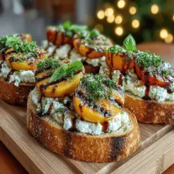 Grilled Peach Burrata Toast is a dish that harmoniously blends the sweetness of ripe, caramelized peaches with the creamy richness of burrata cheese. This delightful combination not only tantalizes the taste buds but also captures the essence of summer, making it a perfect choice for any meal of the day. Whether you’re looking to impress guests at brunch or simply indulging in a cozy breakfast at home, this recipe offers a seasonal appeal that is both refreshing and satisfying.