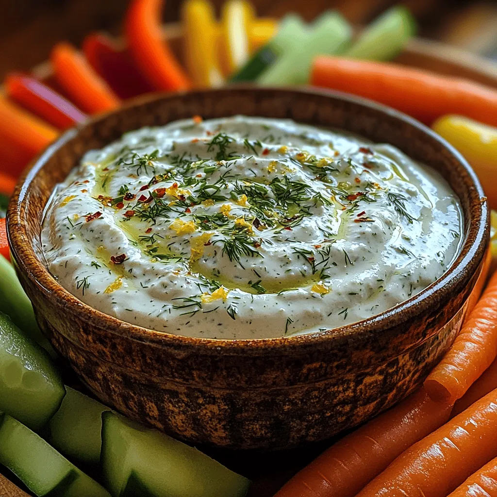 Dips have long held a special place in culinary culture, serving as delightful accompaniments for a myriad of occasions, from casual family gatherings to elegant cocktail parties. They can elevate a simple snack into a celebration of flavors and textures, providing a perfect balance of taste and satisfaction. Among the many varieties of dips, creamy ranch dip stands out as a perennial favorite, beloved for its robust flavor and versatility. However, traditional ranch dips often rely heavily on sour cream or mayonnaise, which can be laden with calories and unhealthy fats. Enter the Creamy Greek Yogurt Ranch Dip Delight—a deliciously nutritious twist on the classic that offers all the flavor with added health benefits.