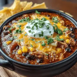 In the realm of comforting meals, few can rival the warmth and satisfaction provided by a hearty soup. The Cozy Crockpot Chicken Corn Enchilada Soup stands out as a delightful fusion of flavors that brings together classic Mexican ingredients in a simple, slow-cooked recipe. This dish is perfect for busy weeknights or cozy weekends, as it not only warms the body but also delights the palate with its rich, savory profile.