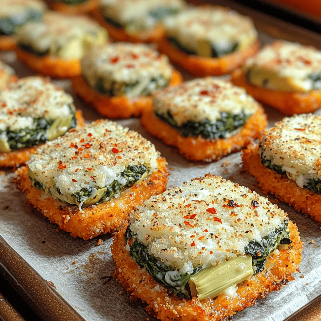 Crispy spinach artichoke bites have emerged as a beloved favorite in the realm of appetizers and snacks, captivating taste buds with their tantalizing combination of creamy goodness and satisfying crunch. This delightful dish transcends the ordinary, making it a perfect addition to any gathering, from casual get-togethers to festive celebrations. Whether served at a party, as an elegant hors d'oeuvre, or simply enjoyed during a cozy night in, these bites are sure to impress both guests and family alike.