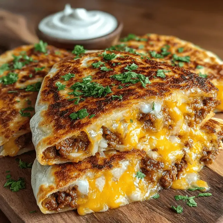 In today's fast-paced world, finding delicious yet easy-to-prepare meals can often feel like a daunting task. Enter the Spicy Chipotle Turkey Quesadilla Pockets—a dish that effortlessly blends bold flavors with a quick preparation time, making it a perfect choice for busy weeknights or casual gatherings. This recipe not only satisfies your taste buds but also brings a delightful twist to traditional quesadillas by incorporating the smoky heat of chipotle peppers and the lean goodness of ground turkey.