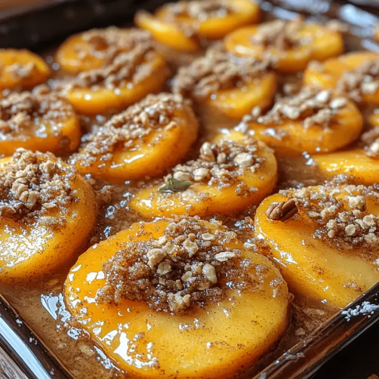 When summer rolls around, there's nothing quite like indulging in a homemade dessert that captures the essence of the season. The Buttery Brown Sugar Peach Crisp is a quintessential summer treat that combines the juicy sweetness of fresh peaches with a rich, crumbly topping that will transport you to sun-drenched orchards. This dessert not only embodies the warmth of sunny days but also offers a comforting, nostalgic experience that many of us cherish. With its simple preparation and delightful flavors, this peach crisp is perfect for family gatherings, barbecues, or a quiet evening at home.