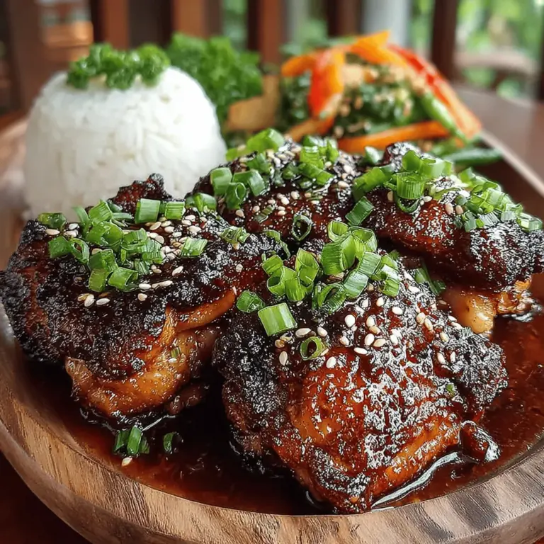 When it comes to comforting and delectable meals, few dishes can rival the allure of Sticky Teriyaki Glazed Chicken Thighs. This dish not only captivates with its glossy, caramelized exterior but also delivers a symphony of flavors that dance on the palate. The combination of sweet, savory, and umami notes makes teriyaki chicken a favorite among both home cooks and restaurant-goers alike. Whether served over a bed of fluffy rice, alongside vibrant vegetables, or simply enjoyed on its own, this dish is sure to please.