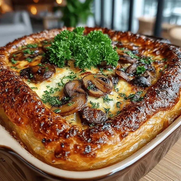 As the seasons shift and the temperatures drop, there’s nothing quite as comforting as a warm, hearty pot pie. The Creamy Mushroom & Leek Pot Pie Bake is the epitome of cozy meals, offering a rich and satisfying blend of flavors that envelops you in warmth with every bite. This dish is not only a delightful way to enjoy the earthy flavors of mushrooms and leeks, but it also serves as a versatile option that caters to a variety of dietary preferences, making it an ideal centerpiece for family gatherings or intimate dinners.
