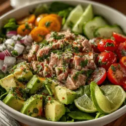In recent years, healthy salad recipes have surged in popularity, becoming a staple in many households. Not only do they provide a refreshing and delicious meal option, but they also offer an array of nutritional benefits that align perfectly with a balanced diet. One standout among these vibrant dishes is the Zesty Lime & Tuna Salad Bowl. This recipe combines fresh ingredients, lively flavors, and a satisfying crunch, making it an ideal choice for lunch or dinner.