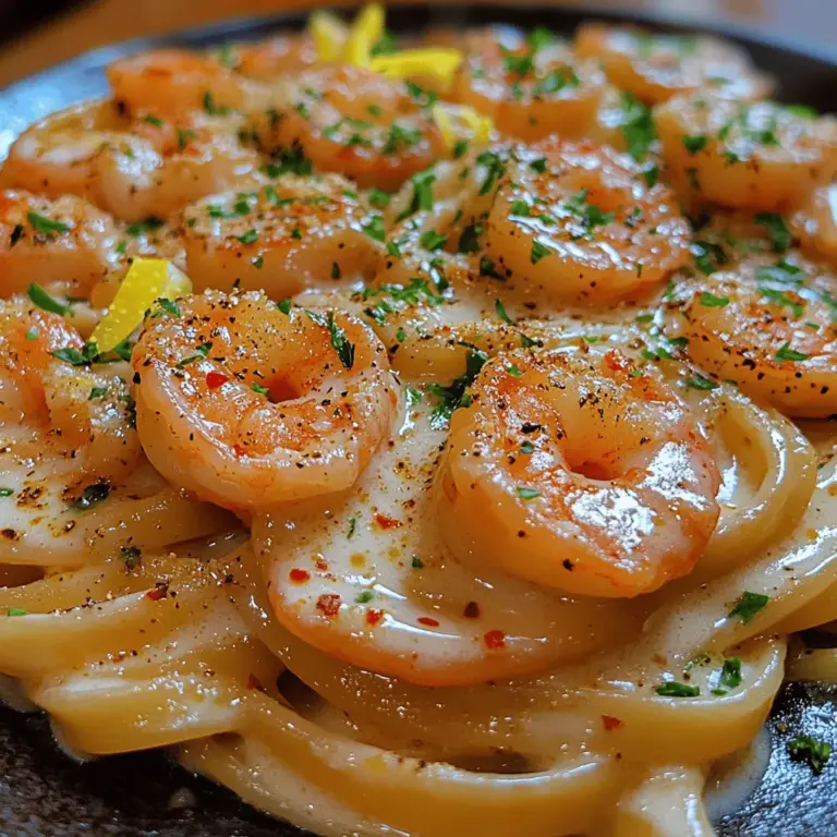When it comes to creating a meal that strikes the perfect balance between comfort and elegance, Creamy Garlic Shrimp Fettuccine Delight stands out as a top contender. This dish is a testament to how simple ingredients can come together to create something extraordinary. With its luscious sauce, succulent shrimp, and perfectly cooked fettuccine, it's no surprise that this recipe is a favorite for various occasions. Whether you are planning a cozy family dinner, a romantic date night, or even entertaining guests, this dish is sure to impress and satisfy.