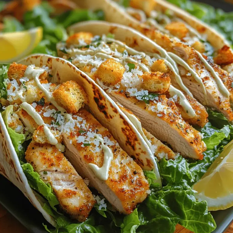 In recent years, wraps have surged in popularity within modern cuisine, becoming a staple for those seeking a convenient yet flavorful meal option. Their versatility makes them perfect for lunchboxes, picnics, and quick weeknight dinners. Among the myriad of wrap recipes that have captured the hearts (and taste buds) of food enthusiasts, Crispy Chicken Caesar Wraps stand out as a delightful fusion of flavors and textures. This recipe not only elevates the classic Caesar salad but also transforms it into a portable meal that is as satisfying as it is delicious.