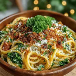 When you think of pasta, you might envision a heavy, indulgent dish that leaves you feeling sluggish. However, Zesty Creamy Lemon Kale Pasta with Crunchy Crumb Topping defies this stereotype, presenting a vibrant and flavorful meal that strikes the perfect balance between richness and freshness. This dish combines the decadent creaminess of a traditional pasta sauce with the bright, zesty notes of lemon and the wholesome goodness of kale, making it an ideal choice for anyone seeking a comforting yet health-conscious dining option.