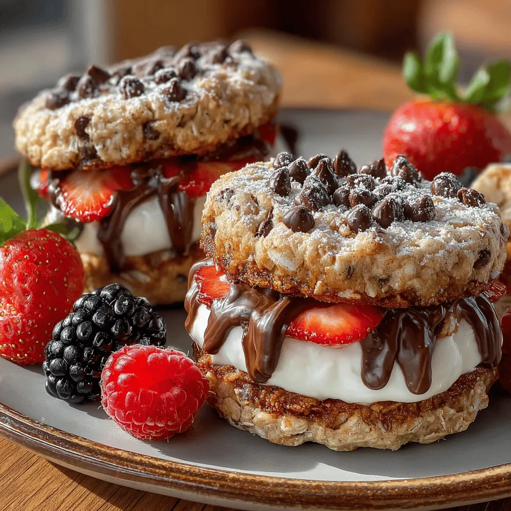 In the world of desserts, achieving a balance between indulgence and health can often feel like navigating a culinary minefield. Many traditional sweets are laden with refined sugars and unhealthy fats, leaving health-conscious individuals with limited options. Enter Frosty Banana Oat Cookie Sandwiches—a delightful solution that marries the natural sweetness of ripe bananas with the wholesome goodness of oats, all enveloped in a creamy yogurt filling. These cookie sandwiches are not only easy to prepare but also perfect for any occasion, providing a guilt-free indulgence that satisfies your sweet tooth while nourishing your body.