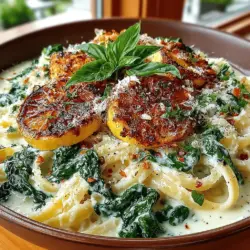 To elevate your Creamy Lemon Spinach Pasta Delight to new heights, achieving the perfect balance of flavors is crucial. Once you've tossed the pasta with the creamy spinach sauce, it’s time to season it to perfection.