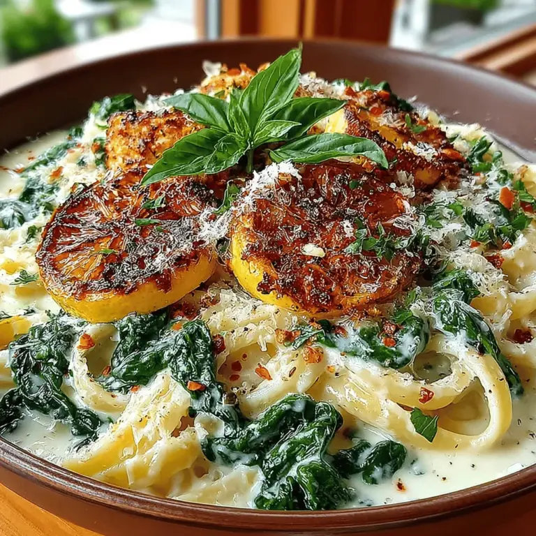 To elevate your Creamy Lemon Spinach Pasta Delight to new heights, achieving the perfect balance of flavors is crucial. Once you've tossed the pasta with the creamy spinach sauce, it’s time to season it to perfection.