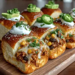 Mini Chicken Enchilada Slider Buns