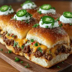 When it comes to party food that packs a punch, sliders have become an undeniable favorite. These mini sandwiches are versatile, easy to serve, and perfect for sharing, making them a staple at gatherings, game days, and casual family dinners. Among the myriad of slider recipes out there, the Cheesy Chili Blast Sliders stand out with their tantalizing combination of spicy chili and gooey cheese. This recipe is designed to satisfy both meat lovers and vegetarians alike, ensuring that everyone at the table can enjoy a delicious bite.