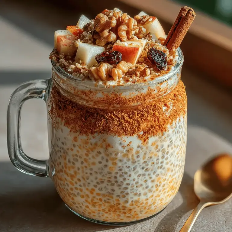 In the realm of nutritious breakfast options, chia pudding stands out as a versatile and healthful choice. Made primarily from chia seeds, this pudding has gained immense popularity due to its creamy texture and adaptability to various flavors. One such delightful variation is the Apple Pie Overnight Chia Pudding. Infusing the comforting essence of apple pie into a nutritious breakfast not only creates a satisfying meal but also captures the essence of autumn in every bite.