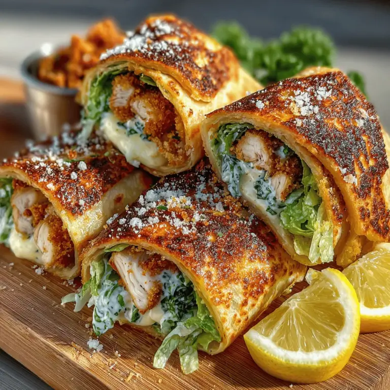 Caesar salad has long been a beloved staple in the world of cuisine, celebrated for its refreshing blend of crisp romaine lettuce, creamy dressing, and a savory hint of umami. At the heart of many culinary creations lies chicken, a versatile protein that complements a range of flavors and textures. Combining these two favorites into a single dish, the Crispy Chicken Caesar Tortilla Pockets offers a delightful and innovative way to enjoy classic Caesar salad elements while embracing the convenience of a portable meal.