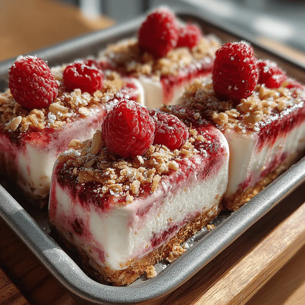 As the sun shines brightly and temperatures rise, there's nothing quite like a cool, refreshing treat to beat the heat. Enter the Dreamy Raspberries & Cream Frozen Yogurt Bars—a delightful combination of tart, juicy raspberries and the creamy richness of Greek yogurt, sweetened just right with natural ingredients. Not only do these bars satisfy your sweet tooth, but they're also a healthier alternative to store-bought frozen desserts, making them perfect for summer gatherings, family snacks, or a guilt-free indulgence any time of the year.