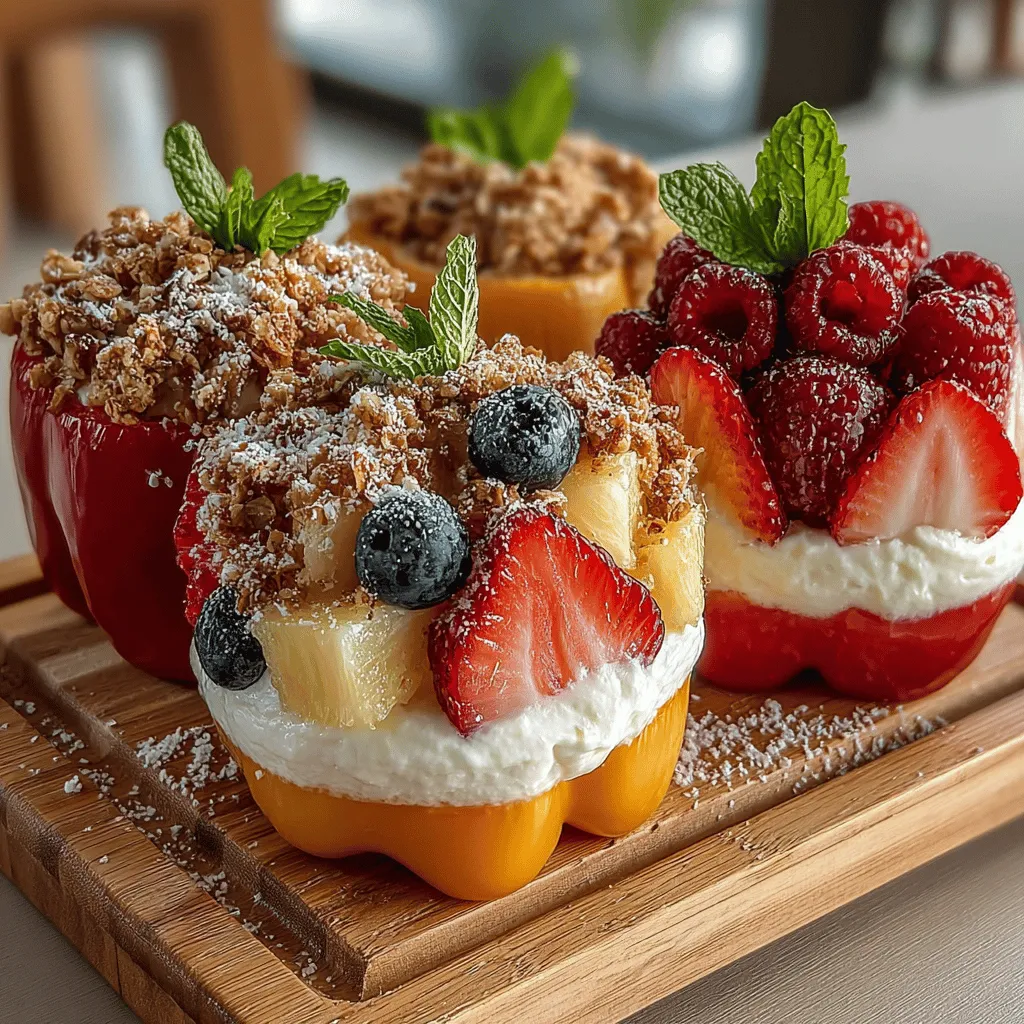 In the world of culinary creativity, vibrant and visually appealing dishes can elevate any dining experience. One such delight is the Vibrant Stuffed Fruit Pizza Bell Peppers. This unique recipe combines the sweetness of fresh fruits with the creamy richness of a cream cheese filling, all encased in colorful bell peppers. Not only is this dish eye-catching, but it also offers a refreshing taste that is perfect for warm weather gatherings, picnics, or as a healthy dessert option. In this article, we'll explore the ingredients, preparation steps, and the nutritional benefits of this delightful dish, guiding you through the process of creating your very own stuffed fruit pizza bell peppers.