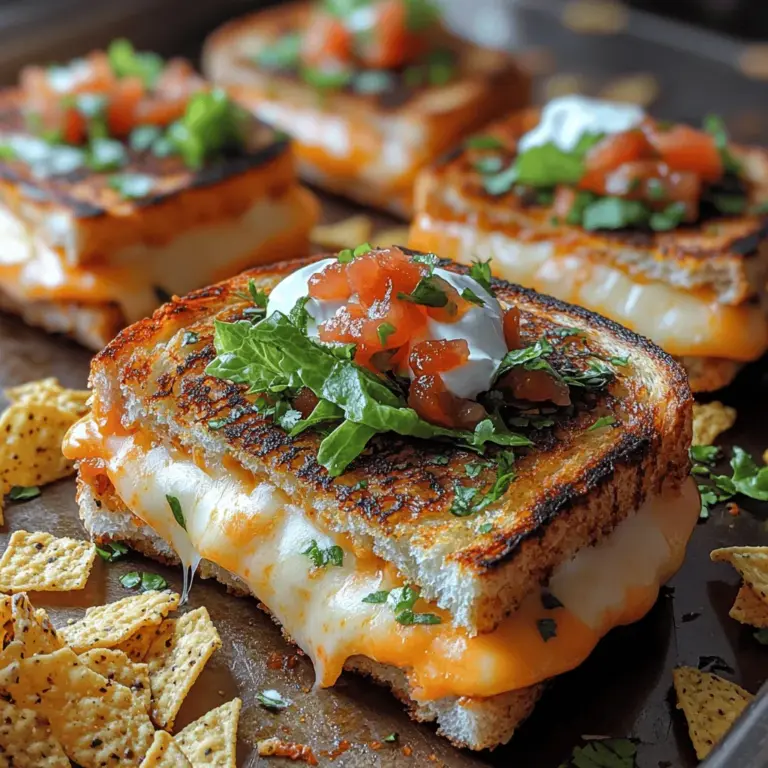 If you’re on the lookout for a snack that combines comfort food with a touch of creativity, then look no further than Cheesy Bites of Bliss: Mini Grilled Cheese Nacho Sliders. This delightful recipe marries the classic flavors of a grilled cheese sandwich with the vibrant and zesty elements of nachos, resulting in a dish that is not only satisfying but also bursting with flavor. Whether you’re hosting a casual gathering, looking for a fun appetizer, or simply want to indulge in a unique treat, these sliders will surely elevate your culinary experience.