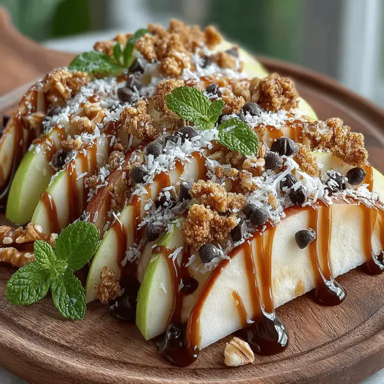 To create the perfect Apple Nachos Delight, it’s essential to understand the ingredients that make this dish both flavorful and nutritious. The star of this recipe is undoubtedly the apple, and for this dish, Granny Smith and Honeycrisp varieties are the top choices. Granny Smith apples provide a tart and crisp texture that contrasts beautifully with the sweetness of the toppings, while Honeycrisp apples offer a juicy, sweet crunch that elevates the overall flavor profile. Both varieties are rich in vitamins, fiber, and antioxidants, making them a wholesome choice.