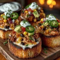 Nachos have long held a beloved place in the culinary world, celebrated for their crispy, crunchy appeal and their ability to transform any gathering into a festive occasion. Traditionally a favorite at movie nights, game days, and casual get-togethers, nachos are a versatile dish that can be customized to suit a variety of tastes. However, if you’re looking to elevate this classic snack, the Mini Chicken Nacho Toast Stacks offer a creative twist that is as delicious as it is easy to prepare.