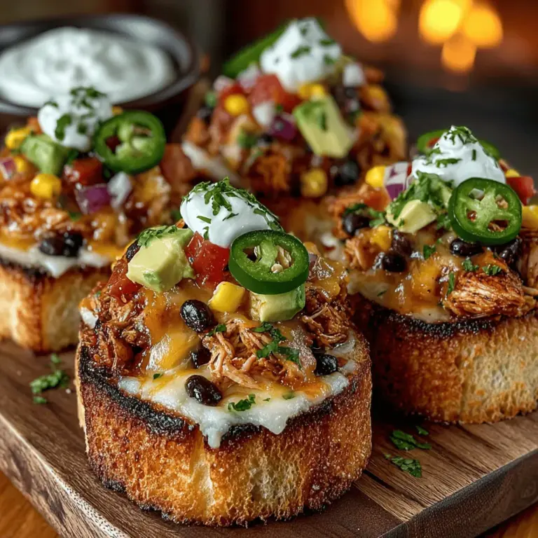 Nachos have long held a beloved place in the culinary world, celebrated for their crispy, crunchy appeal and their ability to transform any gathering into a festive occasion. Traditionally a favorite at movie nights, game days, and casual get-togethers, nachos are a versatile dish that can be customized to suit a variety of tastes. However, if you’re looking to elevate this classic snack, the Mini Chicken Nacho Toast Stacks offer a creative twist that is as delicious as it is easy to prepare.