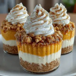 To ensure your Frozen Yogurt Pumpkin Crumble Cups have a delightful smooth and creamy texture, there are several key aspects to consider. First, use full-fat yogurt for a richer mouthfeel, as low-fat options may lead to a more icy consistency. Additionally, blending the yogurt with the other ingredients until completely smooth will help eliminate any lumps. A high-speed blender or food processor is ideal for this purpose.