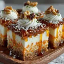 The foundation of the Delightful Frozen Yogurt Carrot Cake Squares is built on a unique blend of wholesome ingredients that not only contribute to flavor but also provide numerous health benefits.