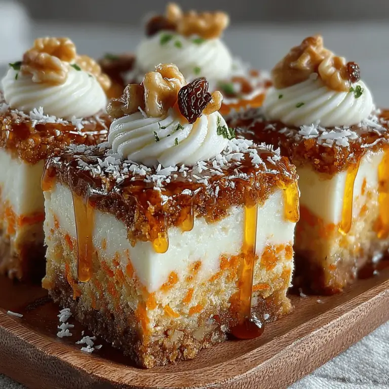 The foundation of the Delightful Frozen Yogurt Carrot Cake Squares is built on a unique blend of wholesome ingredients that not only contribute to flavor but also provide numerous health benefits.