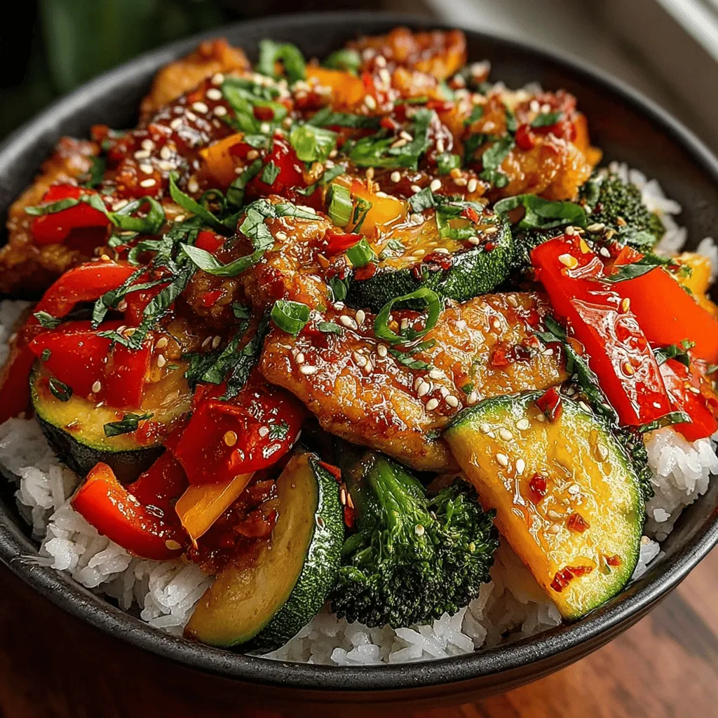 Sweet Chili Chicken Stir Fry is a vibrant and delicious dish that captures the essence of Asian cuisine with its perfect blend of flavors and textures. This dish is not only visually appealing but also tantalizes the taste buds with its sweet and spicy notes, making it a favorite among many home cooks. The combination of tender chicken, crisp vegetables, and a luscious sauce creates a satisfying meal that can be enjoyed any night of the week.