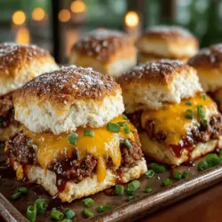 Barbecue dishes have long held a beloved spot in culinary culture, celebrated for their rich flavors and comforting appeal. Whether served at summer cookouts, family gatherings, or during the excitement of game day, BBQ recipes create an inviting atmosphere that brings people together. Among the myriad options available, Mini BBQ Turkey Biscuit Melts stand out as a delightful fusion of flavors and textures. This recipe offers a fun, easy, and delicious solution for those looking to impress guests or whip up a quick weeknight dinner.