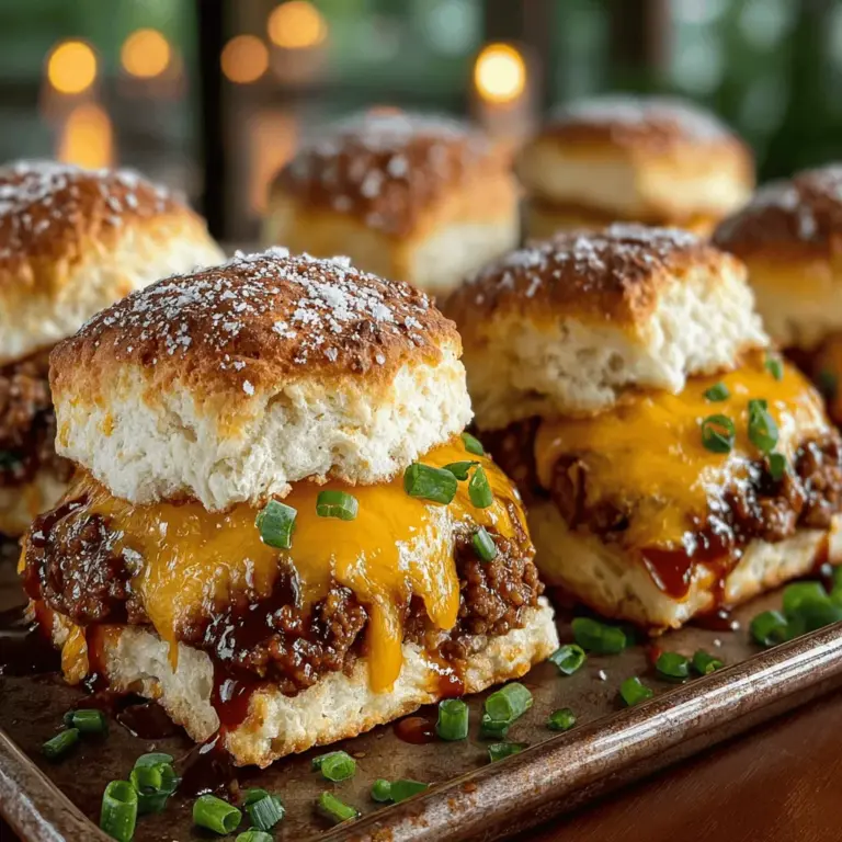 Barbecue dishes have long held a beloved spot in culinary culture, celebrated for their rich flavors and comforting appeal. Whether served at summer cookouts, family gatherings, or during the excitement of game day, BBQ recipes create an inviting atmosphere that brings people together. Among the myriad options available, Mini BBQ Turkey Biscuit Melts stand out as a delightful fusion of flavors and textures. This recipe offers a fun, easy, and delicious solution for those looking to impress guests or whip up a quick weeknight dinner.